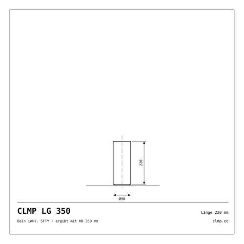 CLMP LG 350 Werkzeichnung
