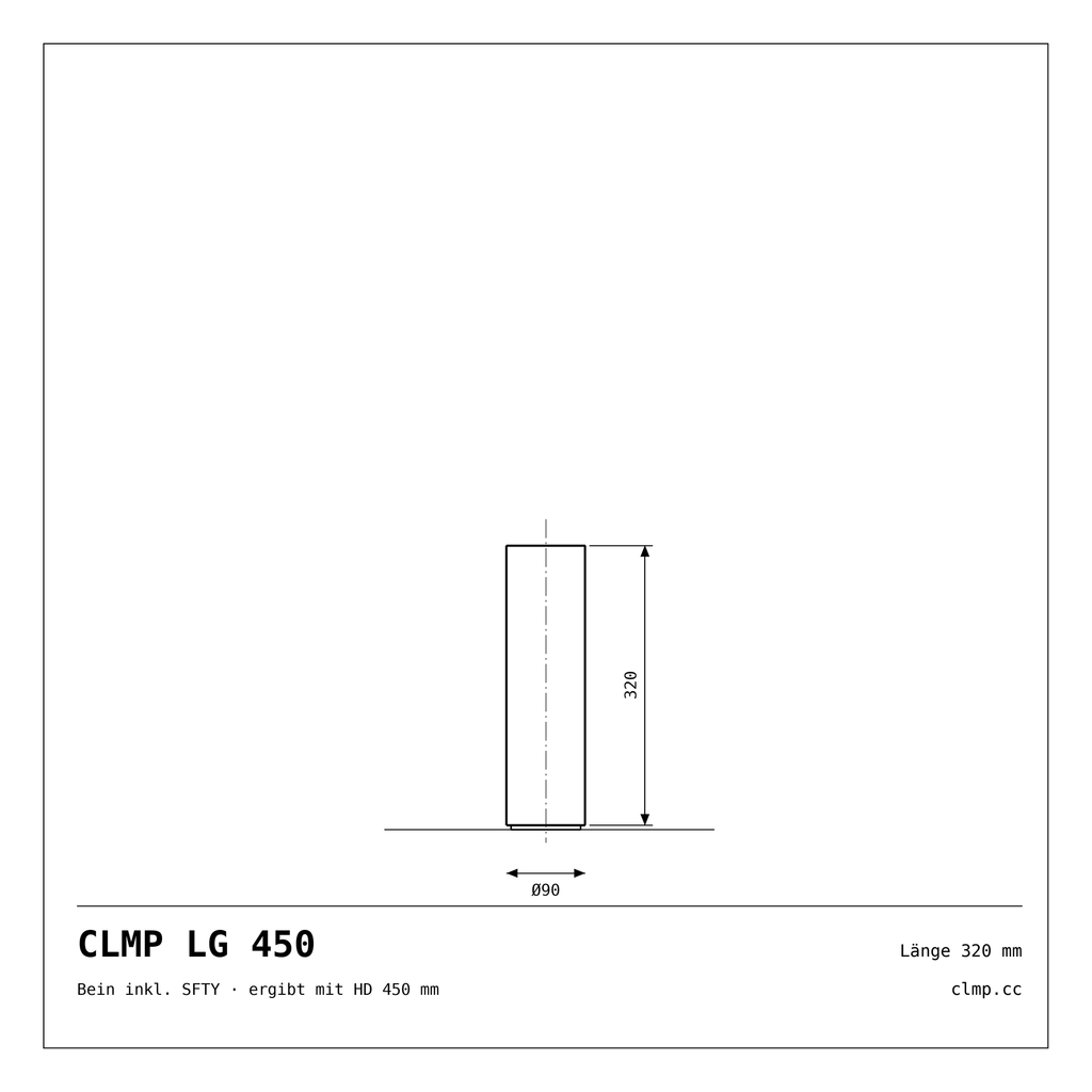 CLMP LG 450 Werkzeichnung
