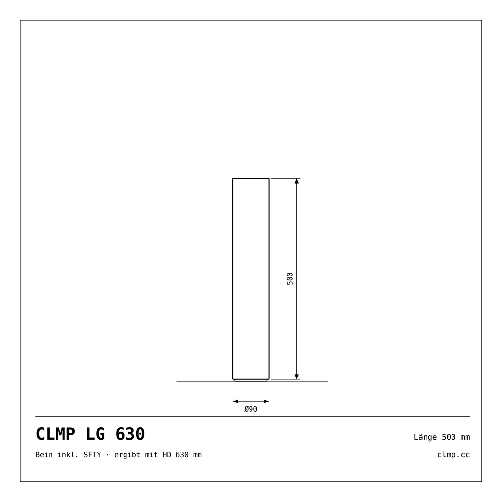 CLMP LG 630 Werkzeichnung