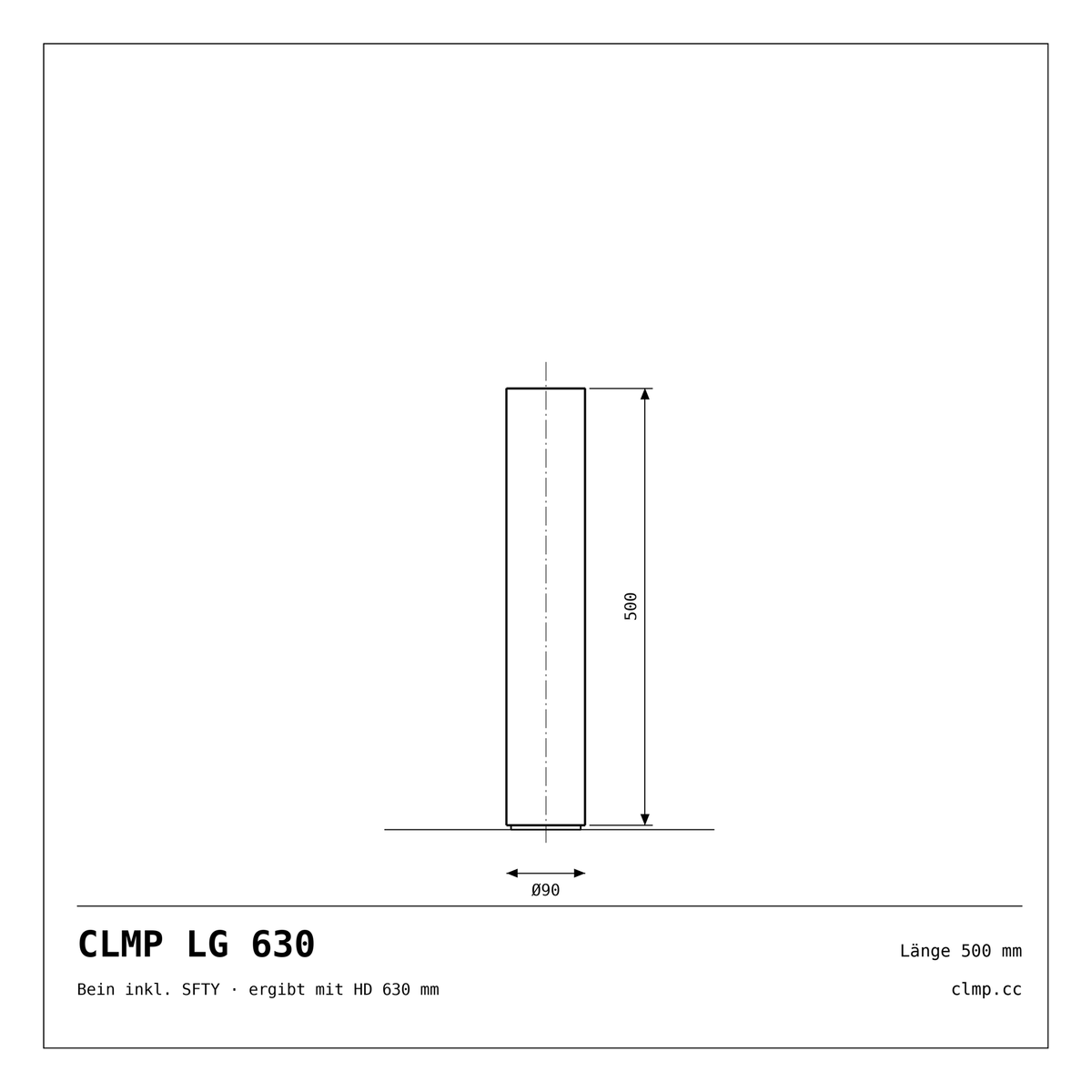 CLMP LG 630 Werkzeichnung