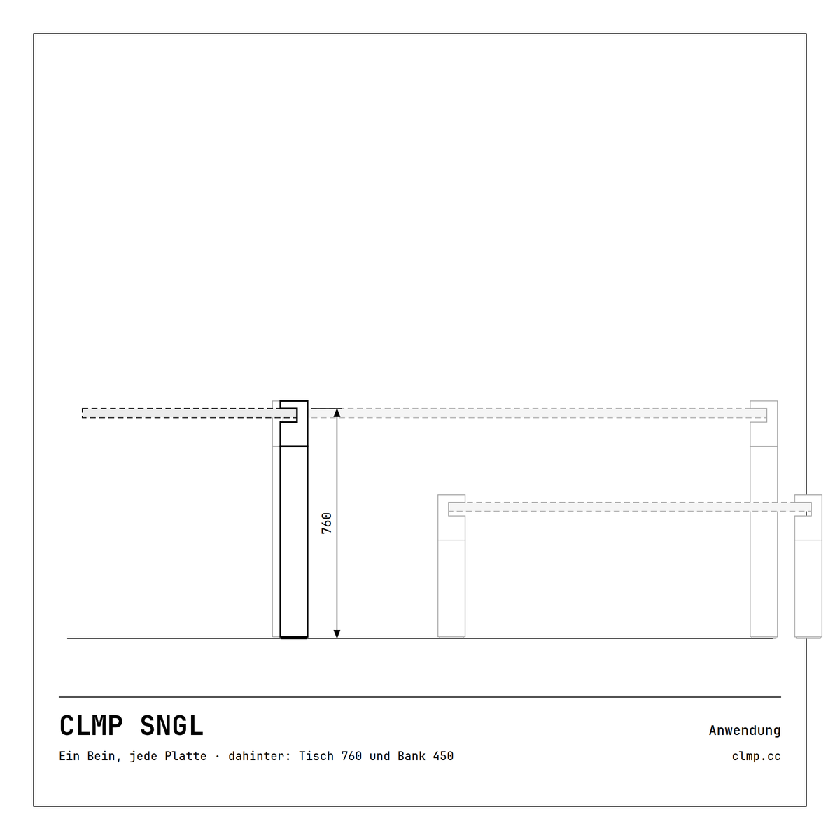 CLMP SNGL Anwendung