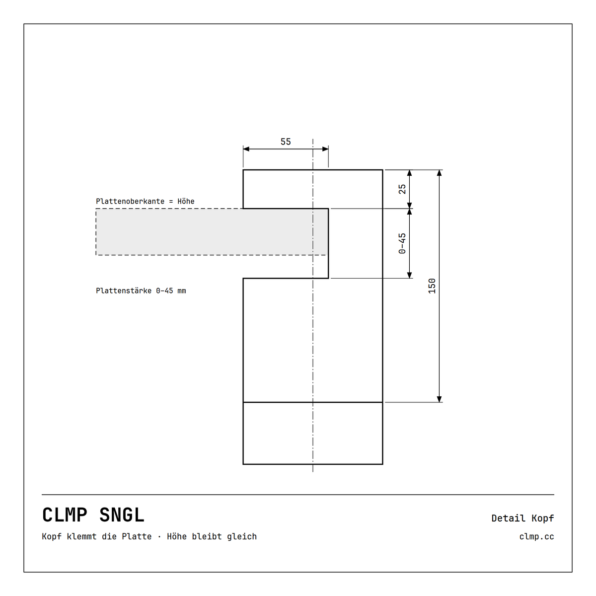 CLMP SNGL Detail