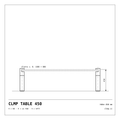 CLMP TABLE 450 Werkzeichnung