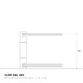 CLMP DBL 495 Werkzeichnung